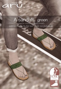 aru - A sandals green