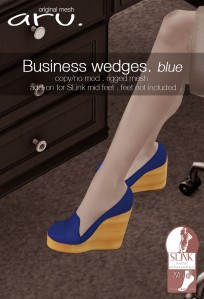 aru - Business wedges blue