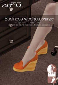 aru - Business wedges orange