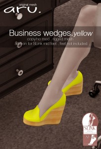 aru - Business wedges yellow